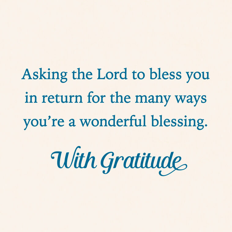 Hallmark Asking The Lord To Bless You Religious Clergy Appreciation Card