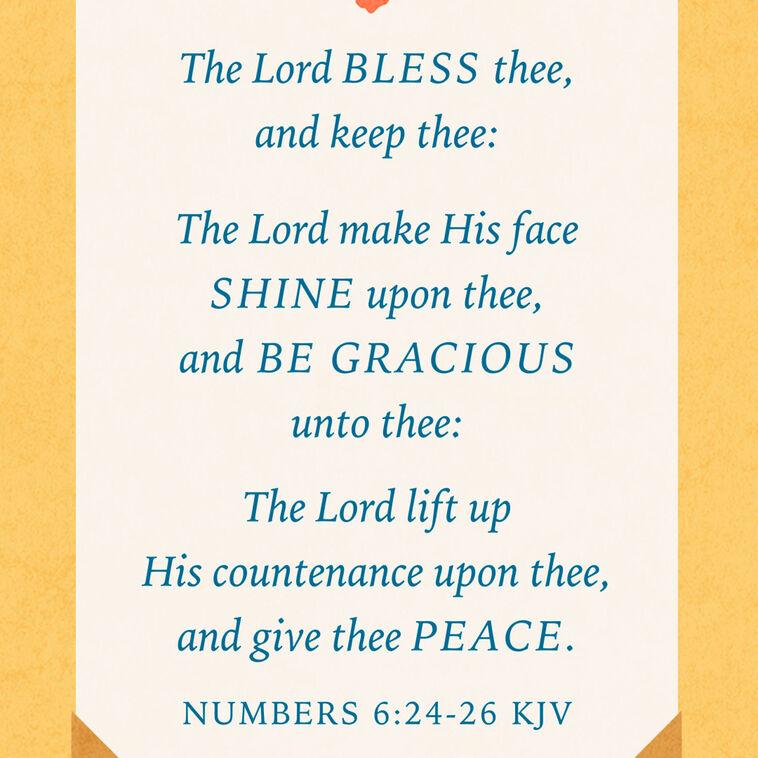 Hallmark Asking The Lord To Bless You Religious Clergy Appreciation Card