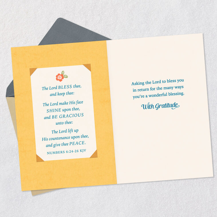 Hallmark Asking The Lord To Bless You Religious Clergy Appreciation Card