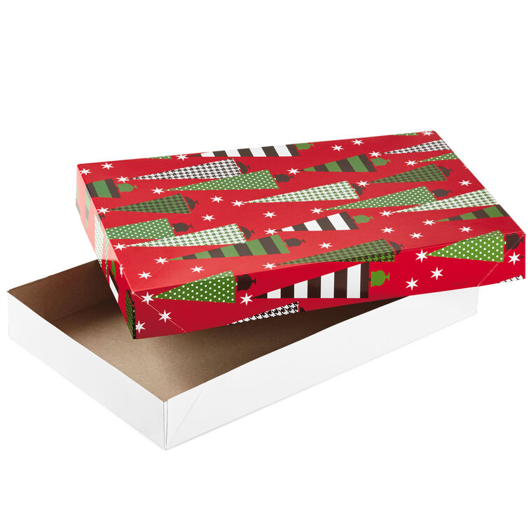 Hallmark Assorted 12-Pack Designed Christmas Shirt Boxes