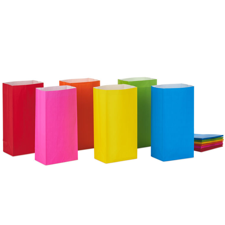 hallmark Assorted Colors Paper Goodie Bags Pack of 30