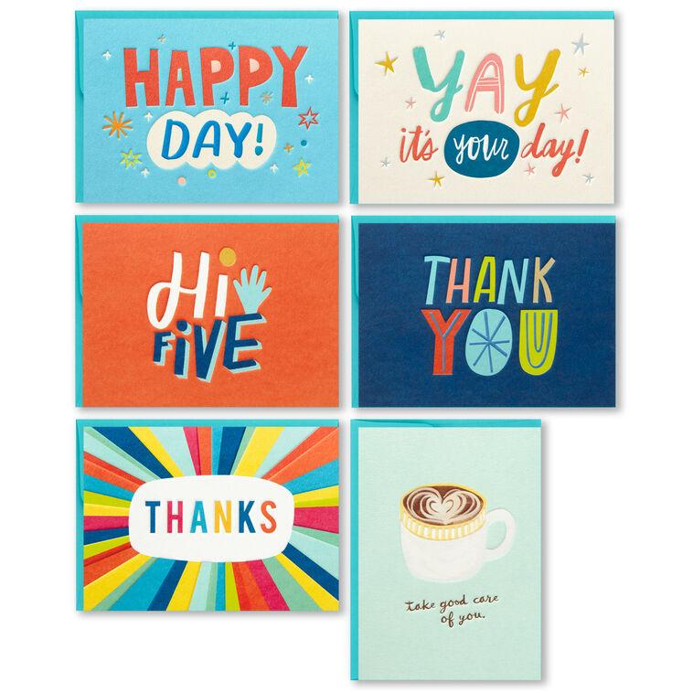 hallmark Assorted Modern Lettering Blank Note Cards Box of 24