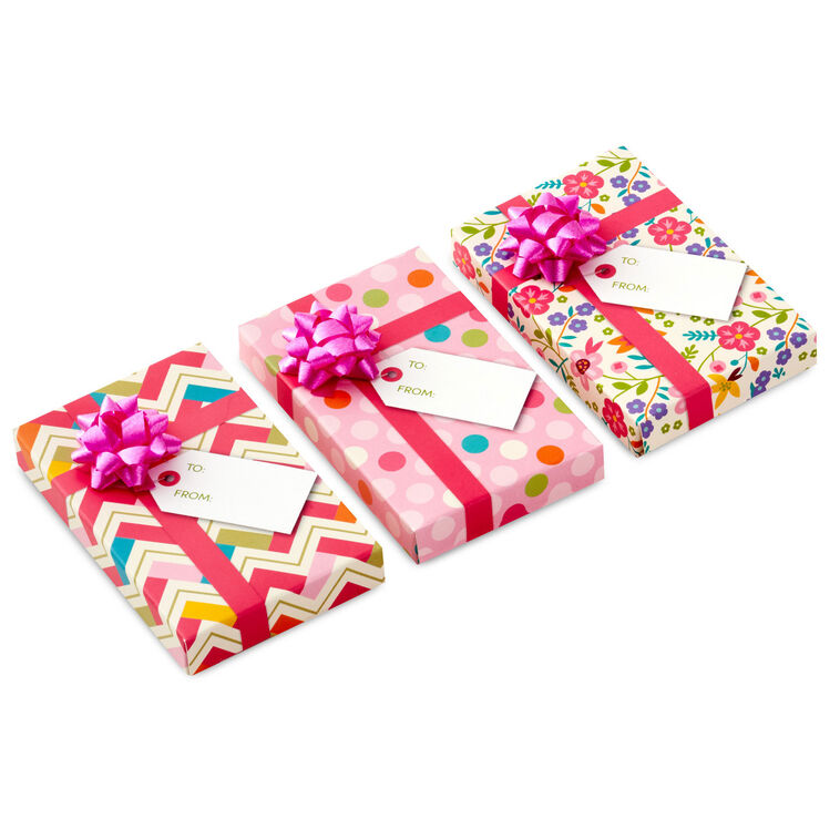 hallmark Assorted Pink Gift Card Holder Boxes With Bows Pack of 3