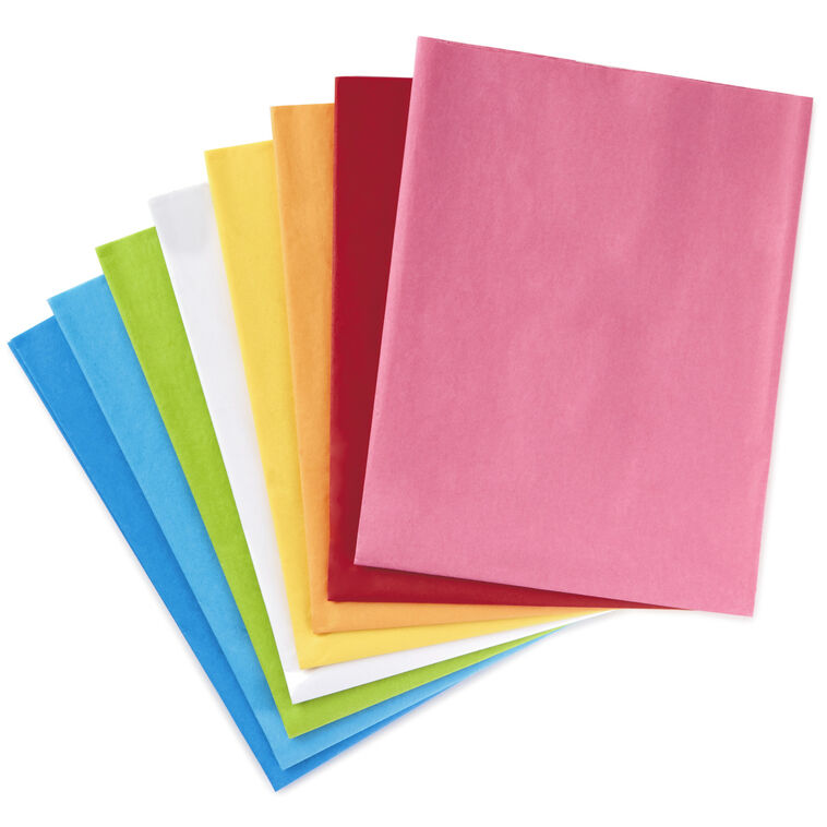 Hallmark Assorted Rainbow Colors Bulk Tissue Paper 120 Sheets