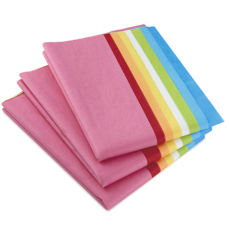 hallmark Assorted Rainbow Colors Bulk Tissue Paper 120 sheets