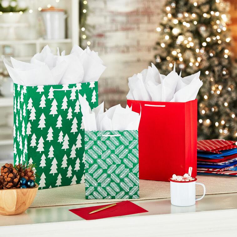 Hallmark Assorted Sizes And Designs 12-Pack Christmas Gift Bags