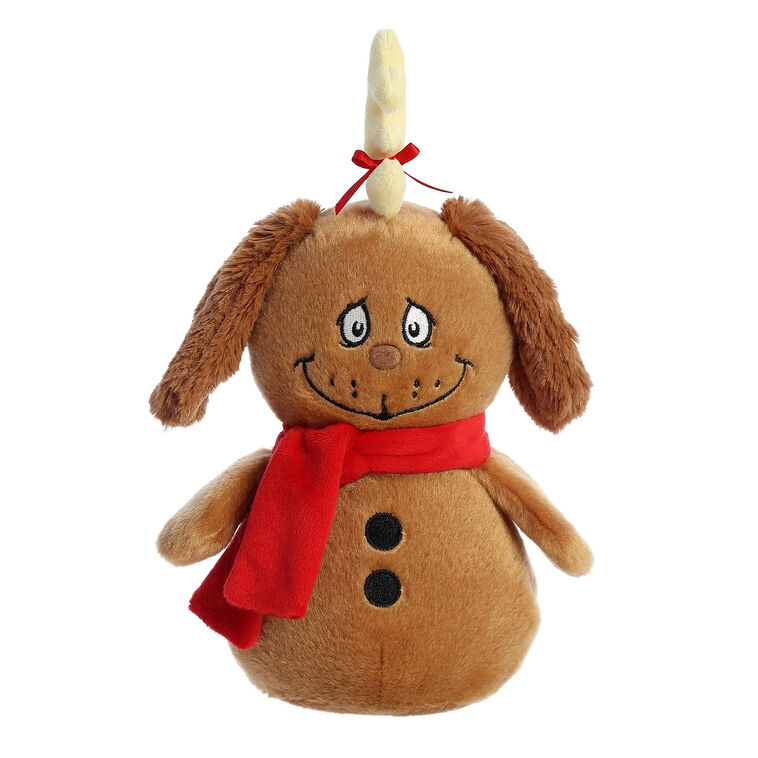 hallmark Aurora Grinch's Max Snowman Christmas Plush 8”