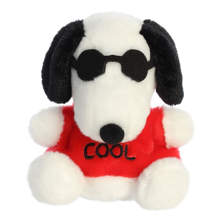 hallmark Aurora Peanuts Palm Pals Joe Cool Snoopy Plush 4"