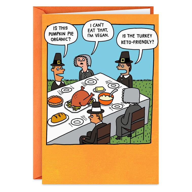hallmark Avoid the Complainers Funny Thanksgiving Card