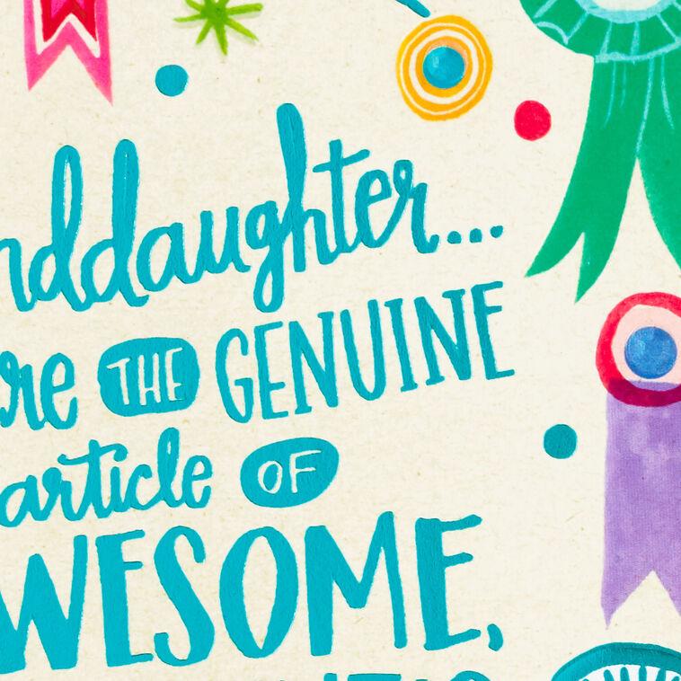 Hallmark Awesome And Incredible Birthday Card For Granddaughter