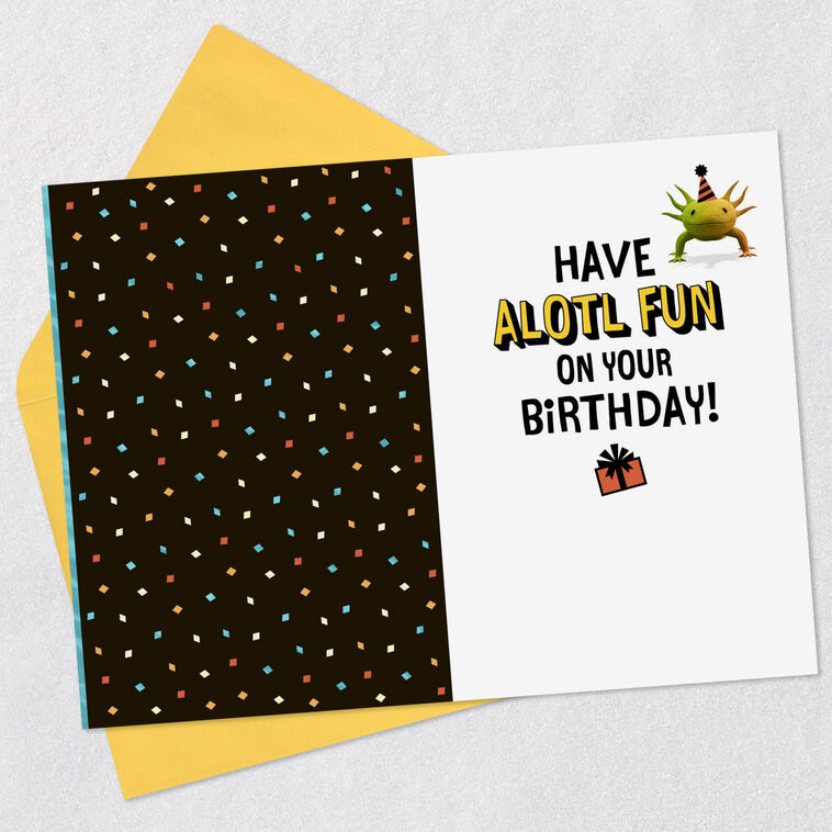 Hallmark Axolotls In Party Hats Birthday Card For Kid