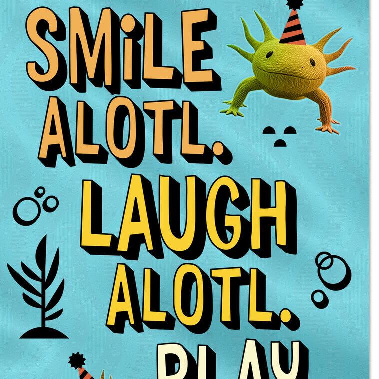 Hallmark Axolotls In Party Hats Birthday Card For Kid