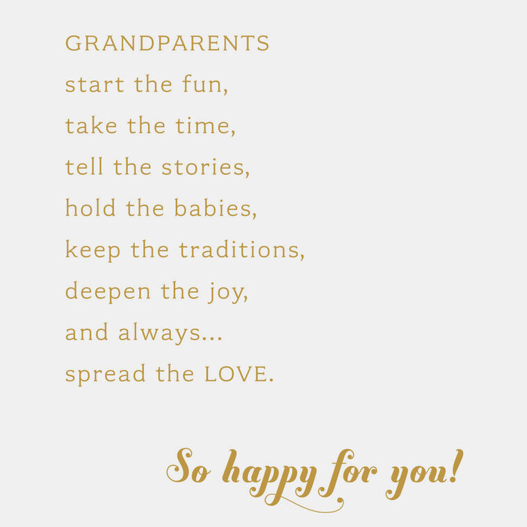 Hallmark Baby Carriage New Baby Card For Grandparents