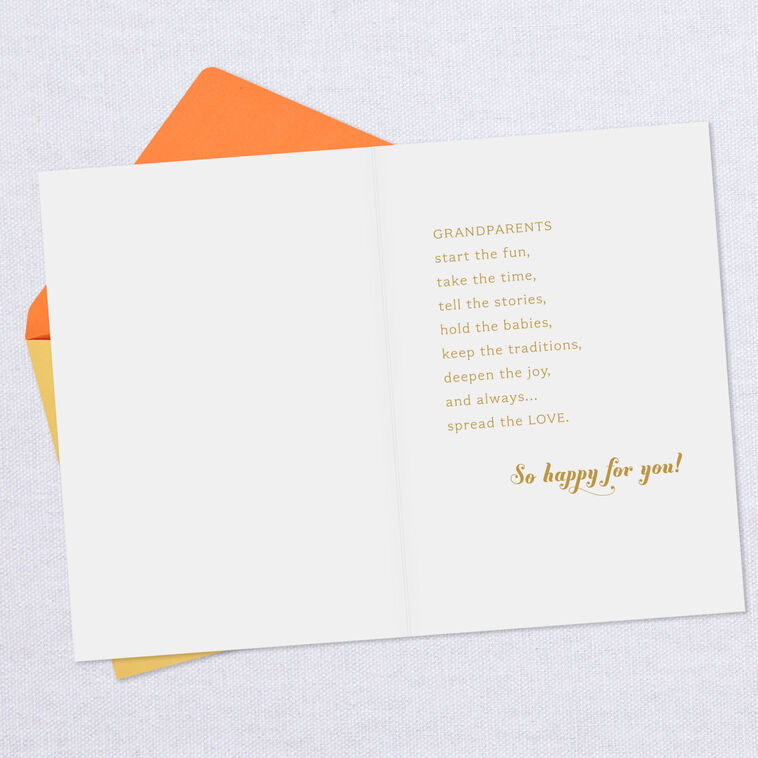 Hallmark Baby Carriage New Baby Card For Grandparents
