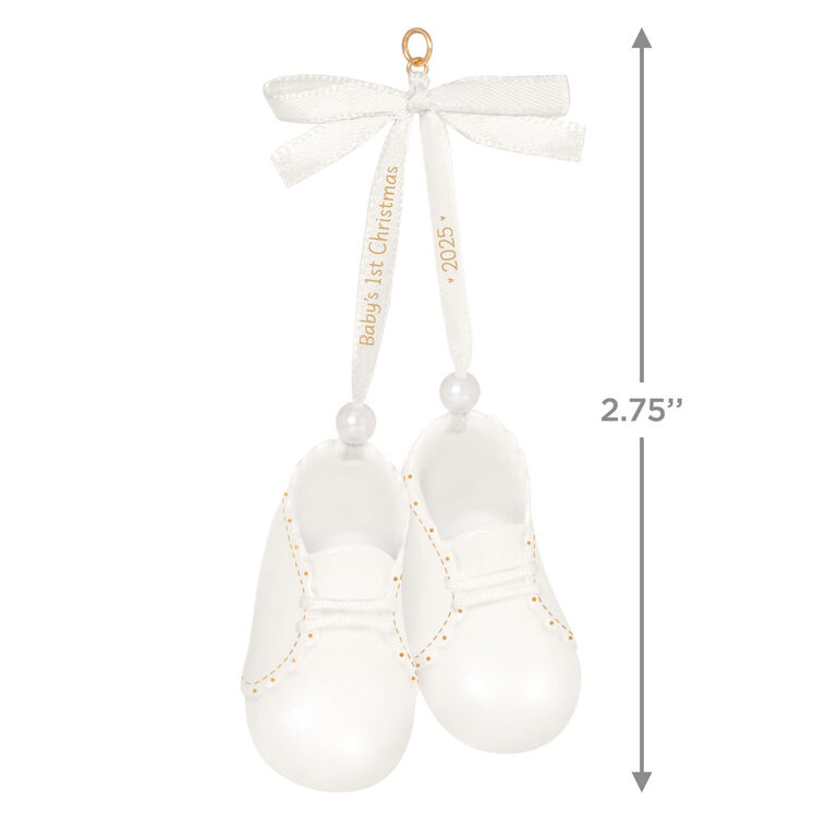 Hallmark Baby's 1st Christmas Baby Booties 2025 Porcelain Ornament