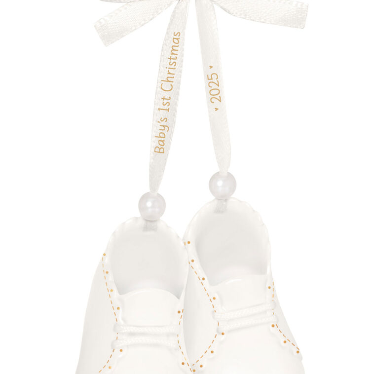 Hallmark Baby's 1st Christmas Baby Booties 2025 Porcelain Ornament