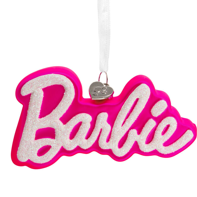 Hallmark Barbie™ Logo Blown Glass Hallmark Ornament