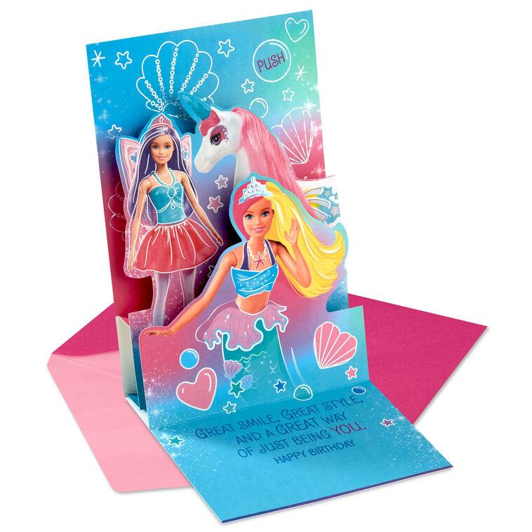 Hallmark Barbie™ You've Got It All Musical Pop-Up Birthday Card For Granddaughter