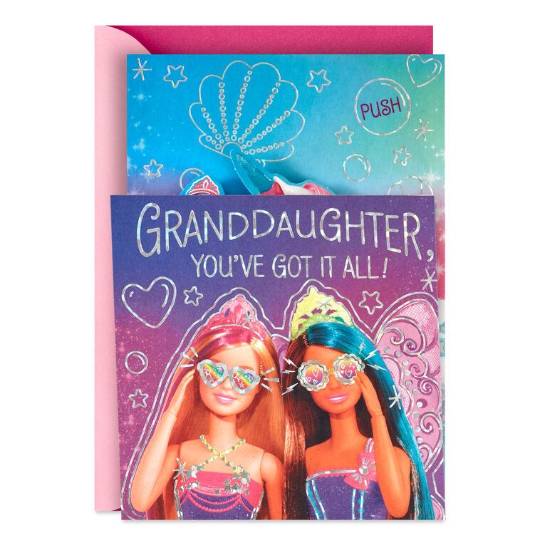 hallmark Barbie™ You've Got It All Musical Pop-Up Birthday Card for Granddaughter