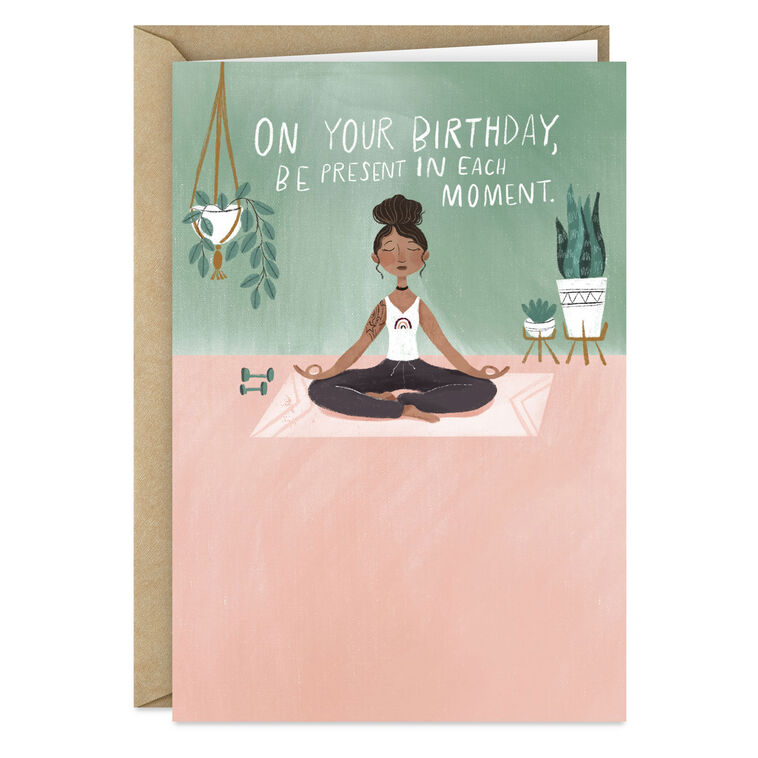 hallmark Be Present In the Moment Funny Birthday Card