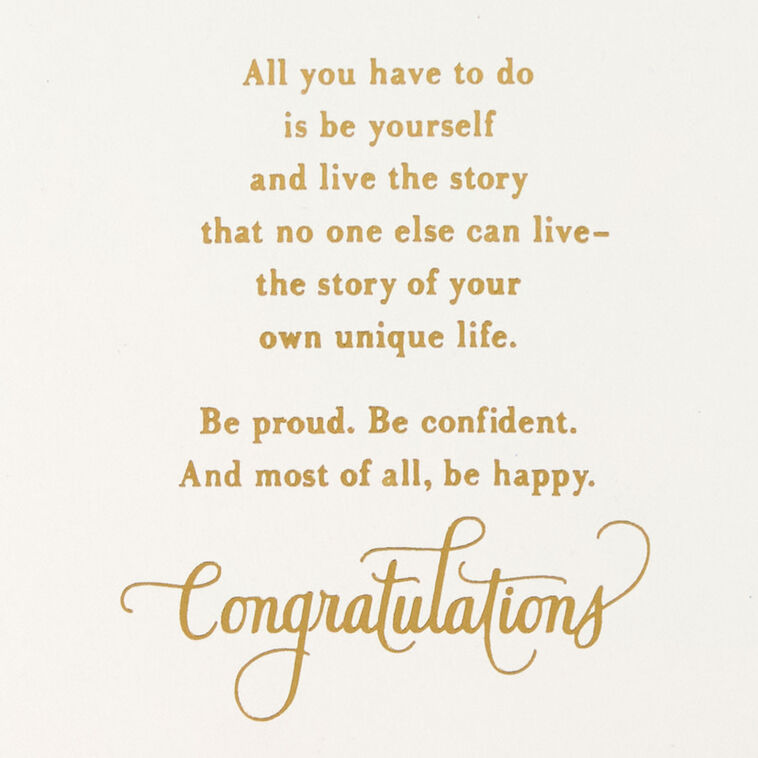 Hallmark Be Proud Be Confident Be Happy Graduation Card