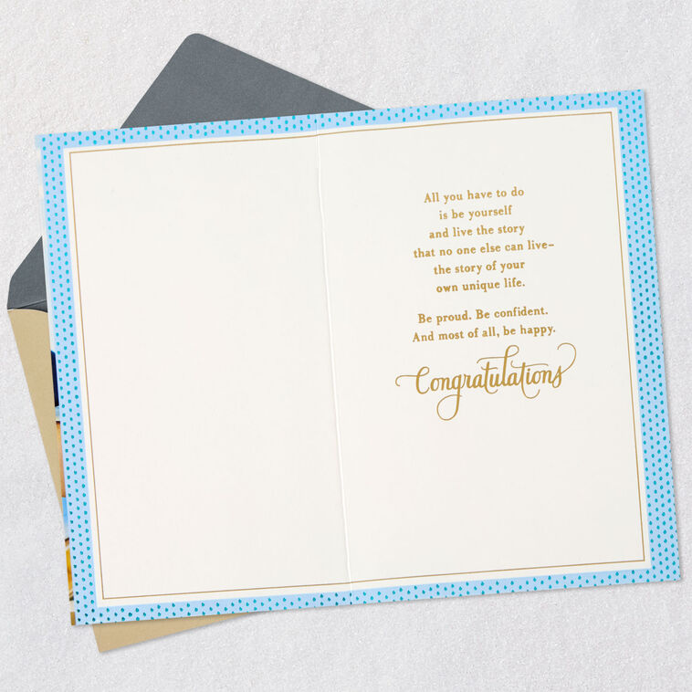 Hallmark Be Proud Be Confident Be Happy Graduation Card