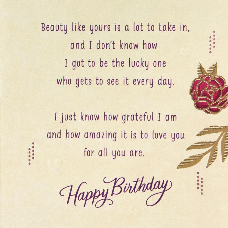 Hallmark Beautiful Bold Beloved Birthday Card For Wife
