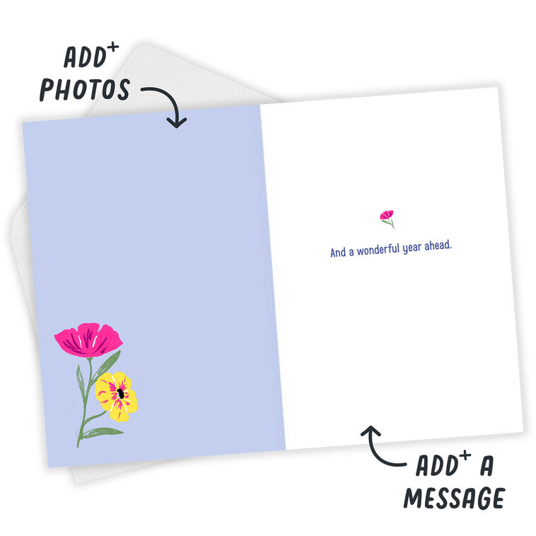 Hallmark Beautiful Day Wonderful Year Custom Birthday Card