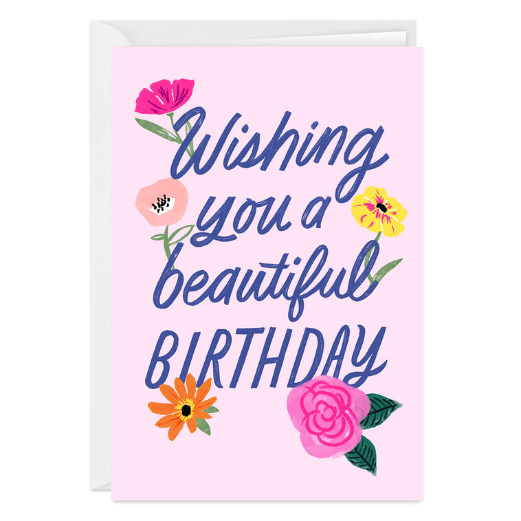 hallmark Beautiful Day Wonderful Year Custom Birthday Card