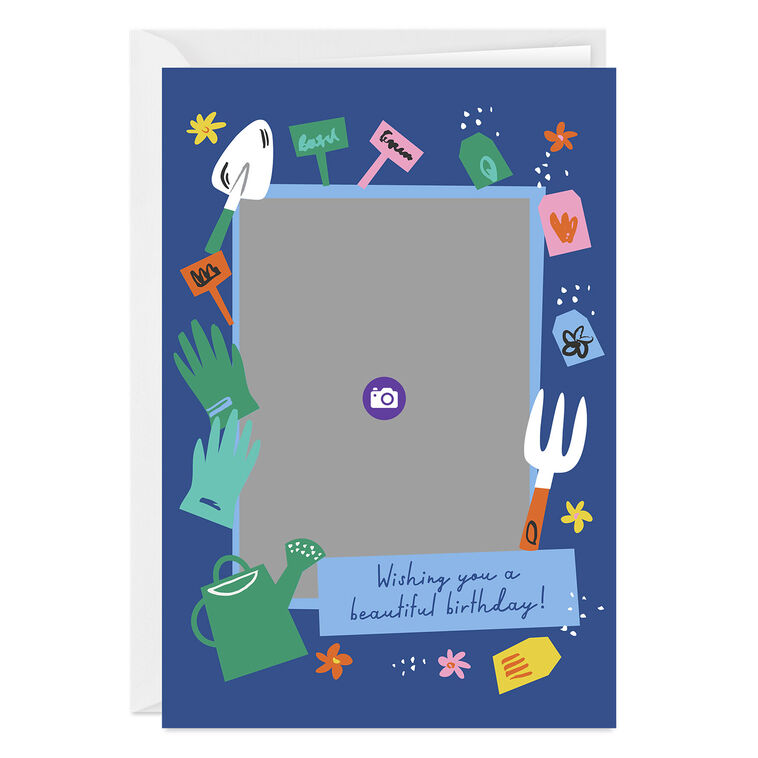 Hallmark Beautiful Garden Wishes Custom Birthday Card