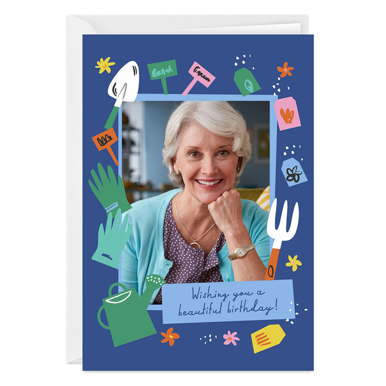 hallmark Beautiful Garden Wishes Custom Birthday Card