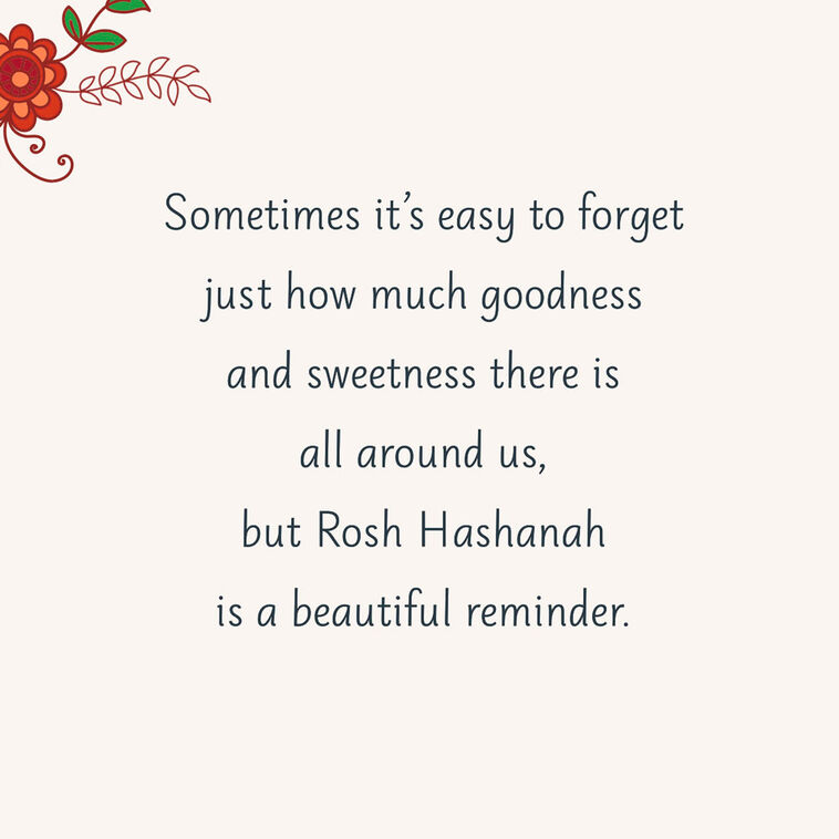 Hallmark Beautiful Reminder For You And Your Family Rosh Hashanah Card