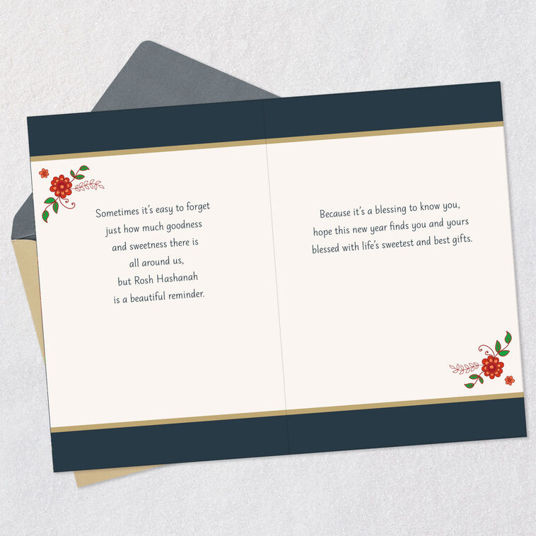 Hallmark Beautiful Reminder For You And Your Family Rosh Hashanah Card
