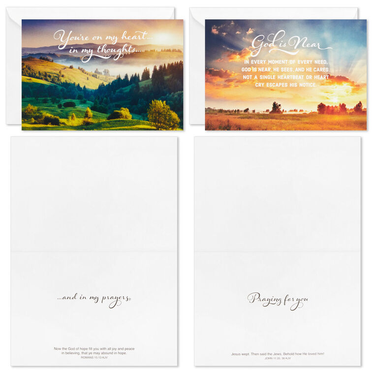 Hallmark Beautiful Views Boxed Religious Encouragement Cards Assortment Pack Of 12