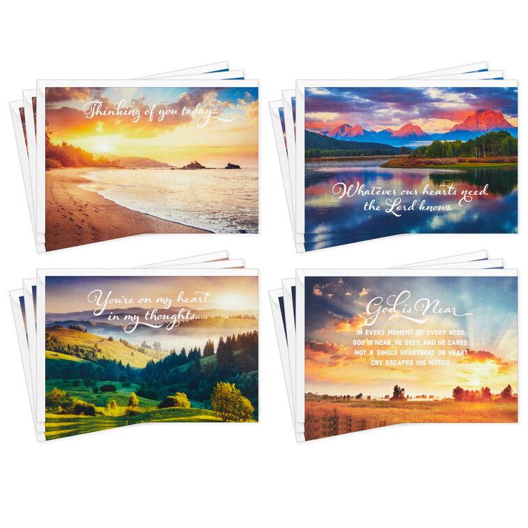 hallmark Beautiful Views Boxed Religious Encouragement Cards Assortment Pack of 12