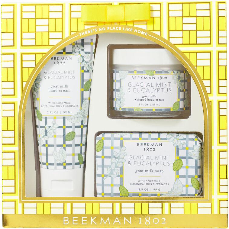 hallmark Beekman 1802 Glacial Mint and Eucalyptus Body Care Gift Set
