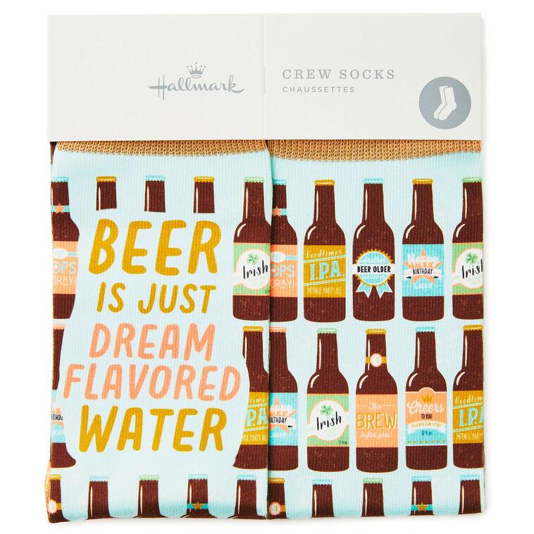 Hallmark Beer Is Dream-Flavored Water Funny Crew Socks