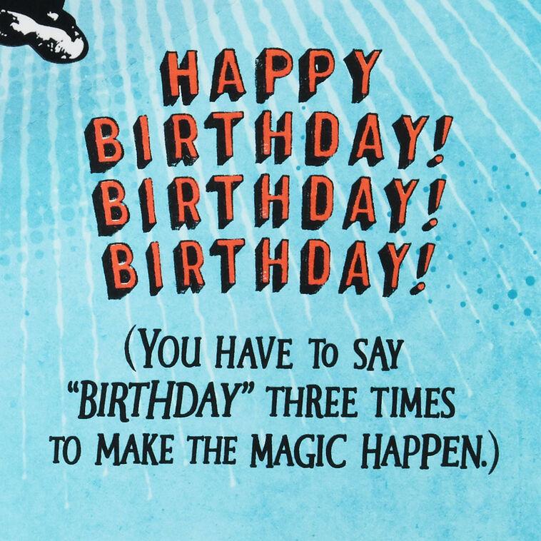 Hallmark Beetlejuice It's Showtime Pop-Up Birthday Card