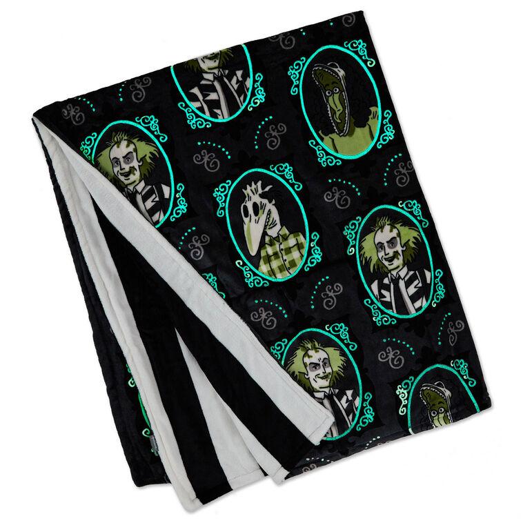hallmark Beetlejuice™ Glow-in-the-Dark Throw Blanket 50x60