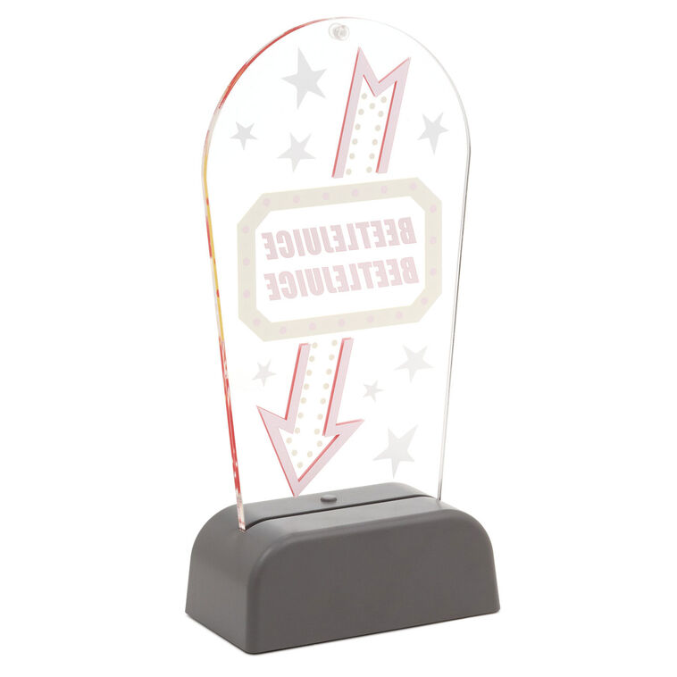 Hallmark Beetlejuice™ Light-Up Tabletop Sign 10.5"