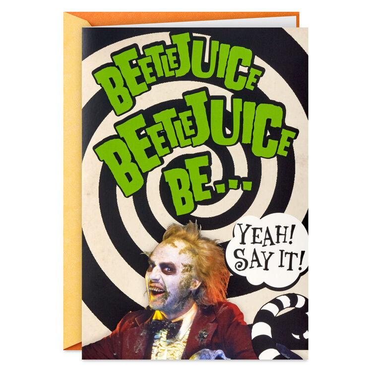 hallmark Beetlejuice™ Say It's Happy Funny Musical Halloween Card