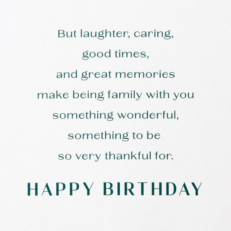 Hallmark Being Family With You Is Wonderful Birthday Card For Son-in-Law
