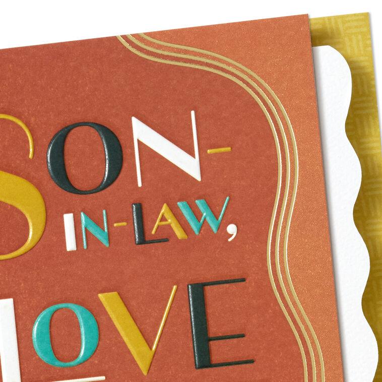 Hallmark Being Family With You Is Wonderful Birthday Card For Son-in-Law