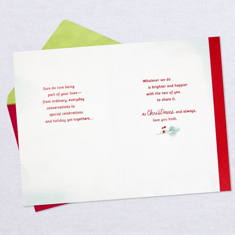 Hallmark Being Part Of Your Lives Christmas Card For Daughter And Her Husband