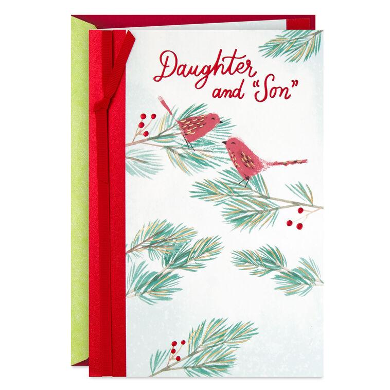 hallmark Being Part of Your Lives Christmas Card for Daughter and Her Husband