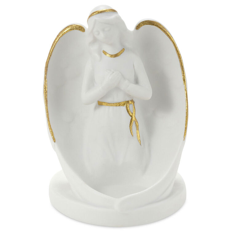 hallmark Bereavement Angel Figurine Tea-Light Holder 4.87"
