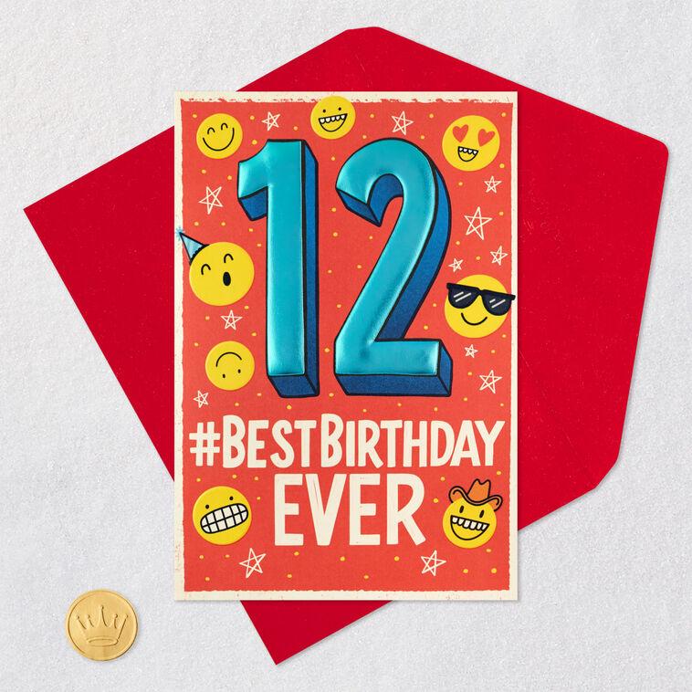 Hallmark Best Birthday Ever Pop-Up 12th Birthday Card