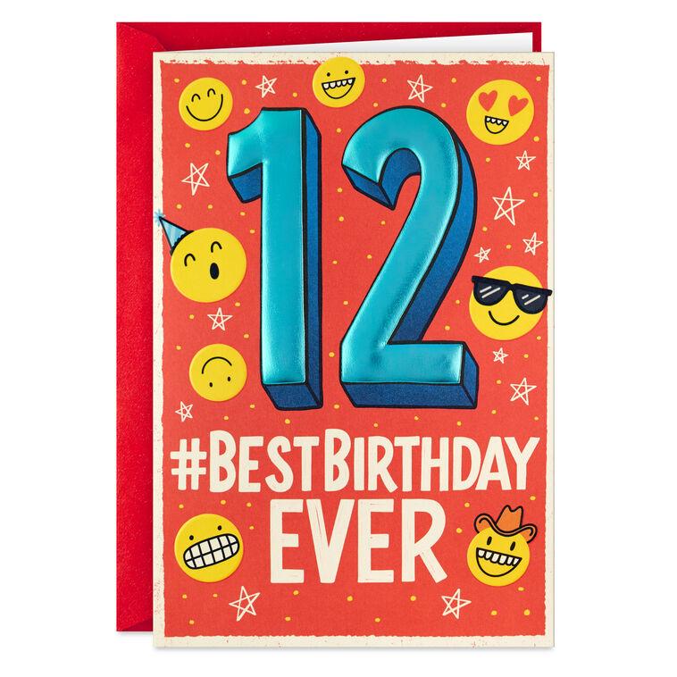 hallmark Best Birthday Ever Pop-Up 12th Birthday Card