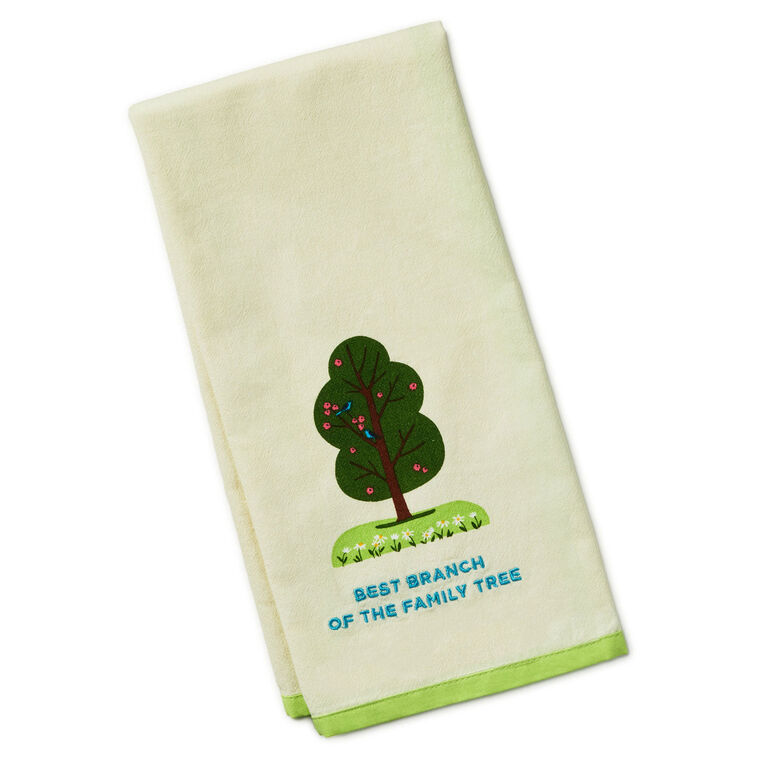 hallmark Best Branch of the Family Tree Tea Towel 18x26