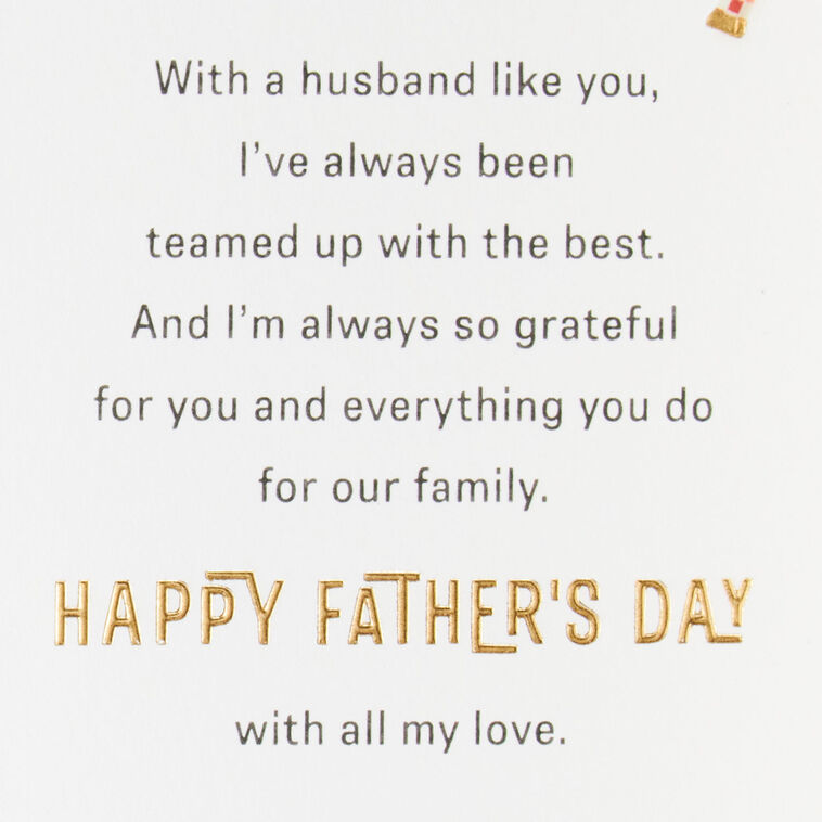 Hallmark Best Dad Best Partner Father's Day Card For Husband